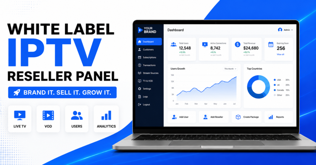 White Label IPTV Reseller Panel