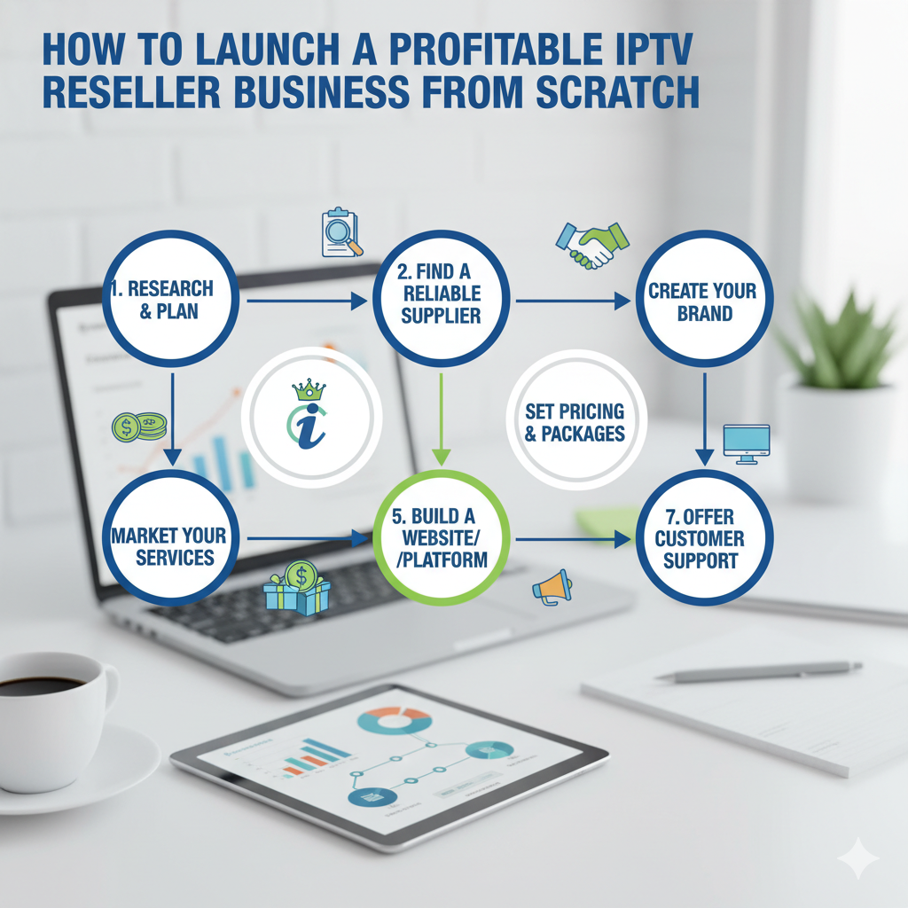 How to Launch a Profitable IPTV Reseller Business from Scratch