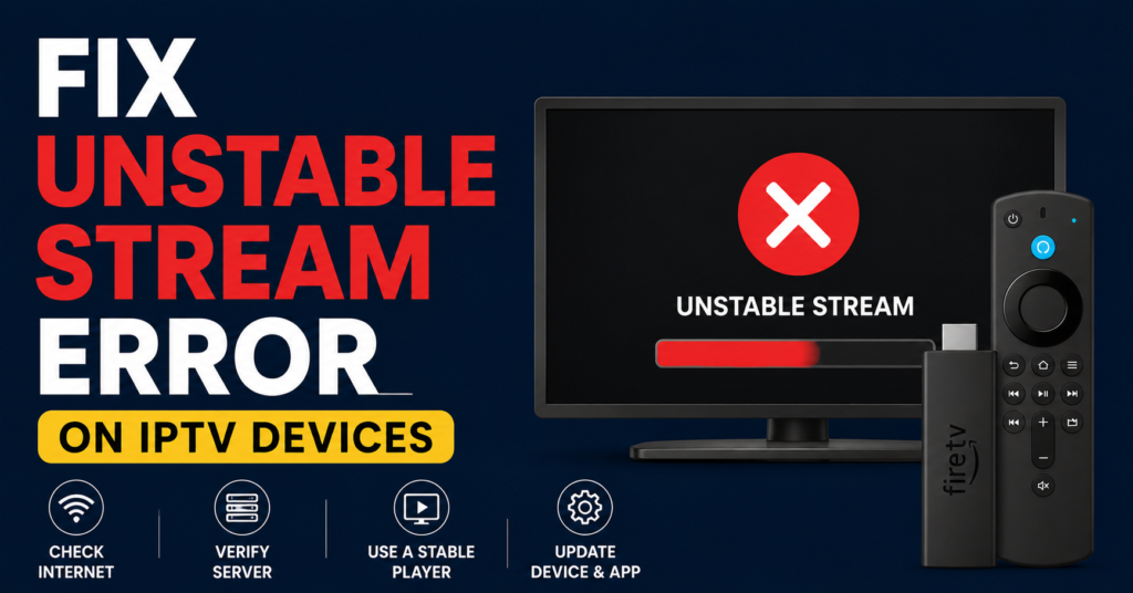 Fix Unstable Stream Error on IPTV
