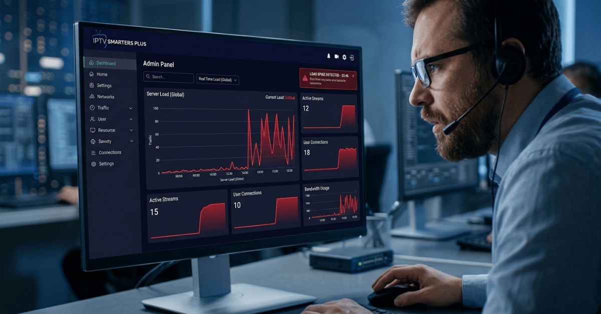 UK IPTV panel handling peak traffic surge during live sports event