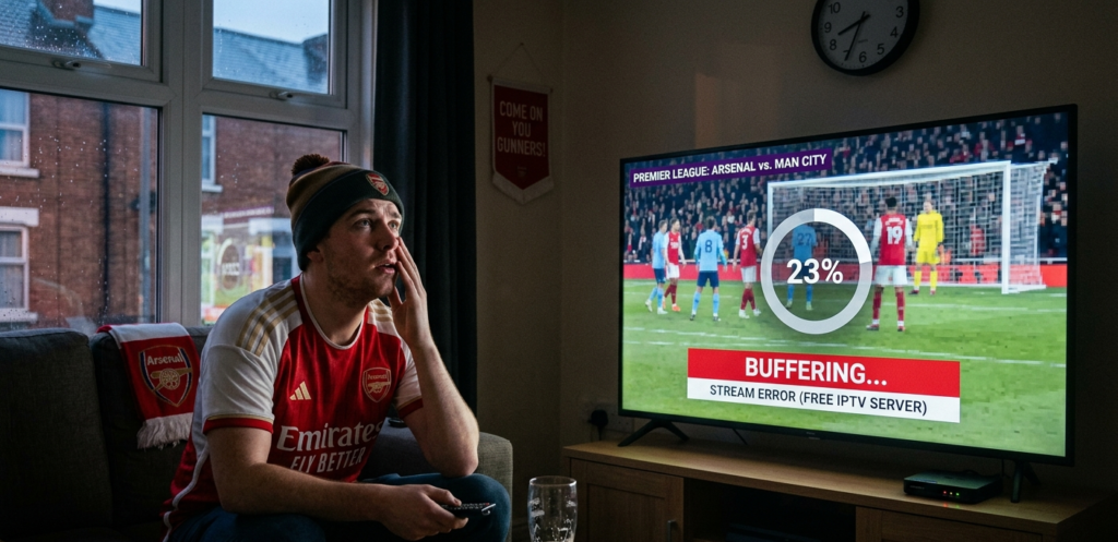 Free IPTV buffering during Premier League match UK