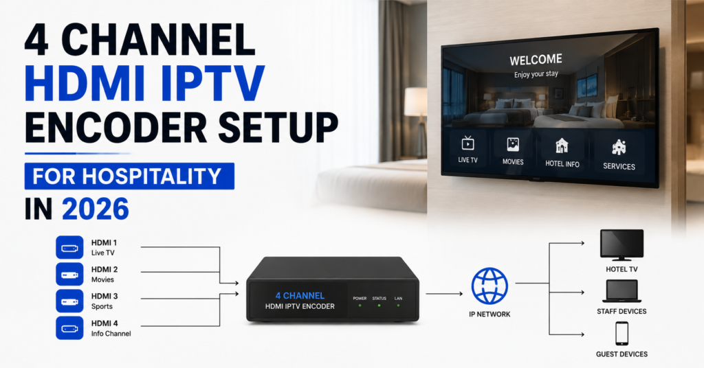 4 Channel HDMI IPTV Encoder