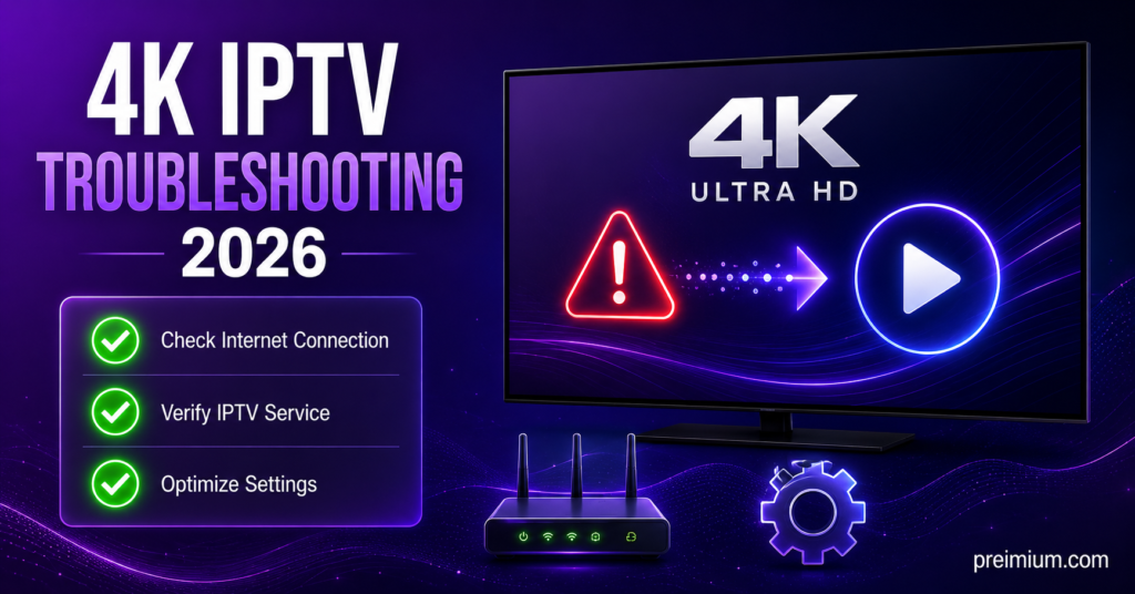 4K IPTV Troubleshooting 2026