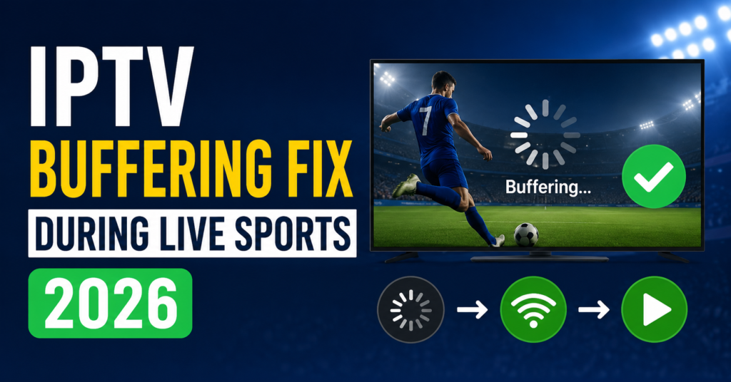 IPTV Buffering Fix During Live Sports 2026