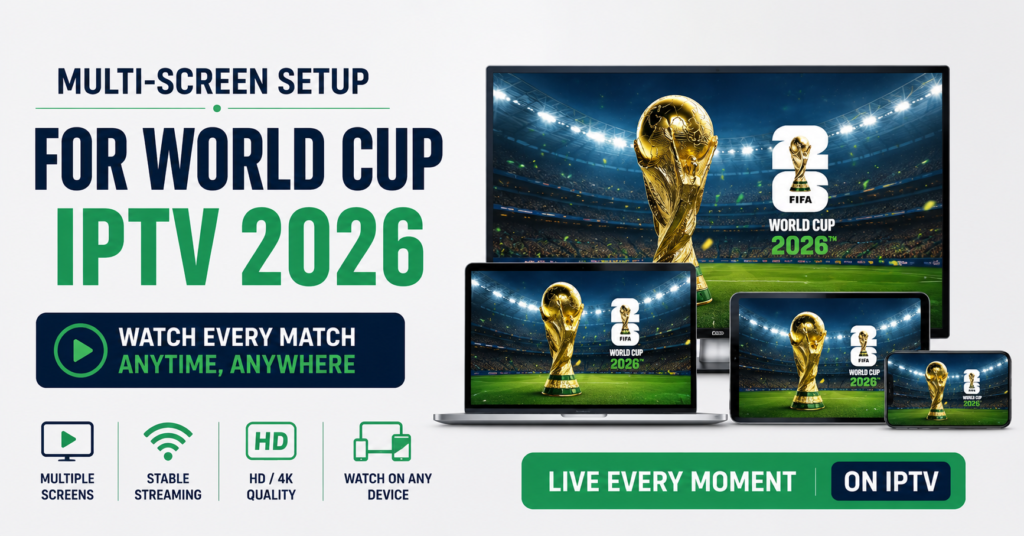 Multi-Screen Setup for World Cup IPTV
