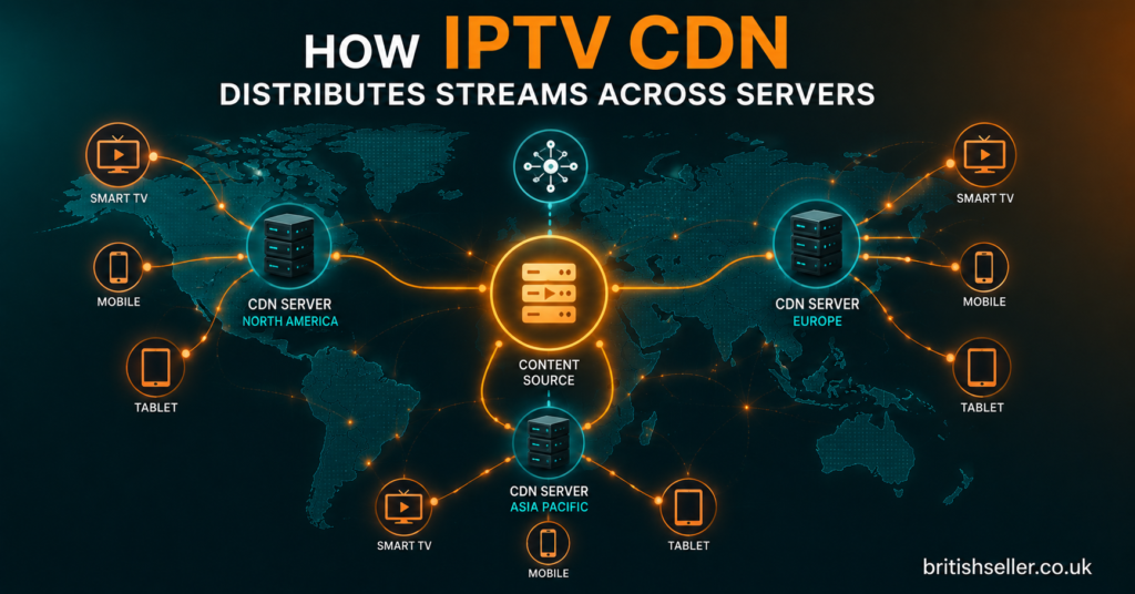 How IPTV CDN Distributes Streams Across Servers