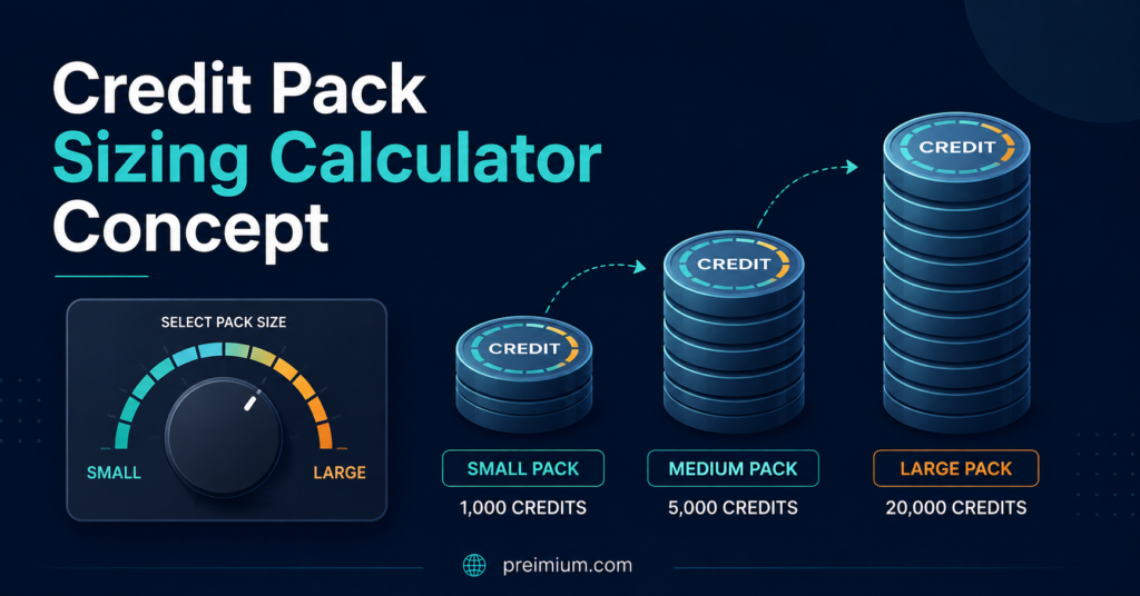 Credit Pack Sizing Calculator Concept