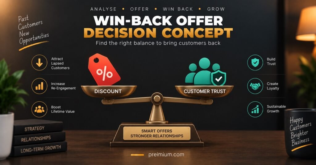 Win-back offer decision concept