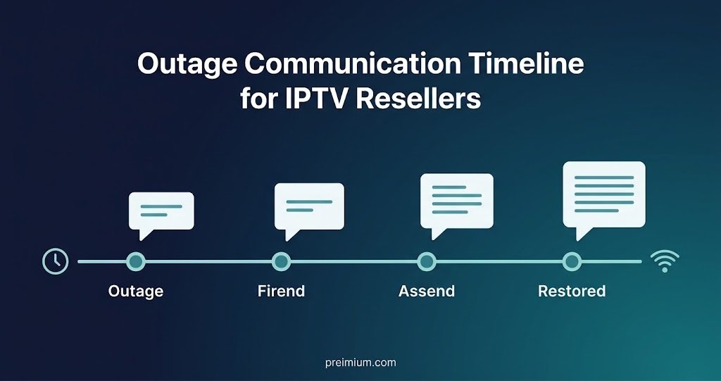 Outage Communication Timeline for IPTV Resellers