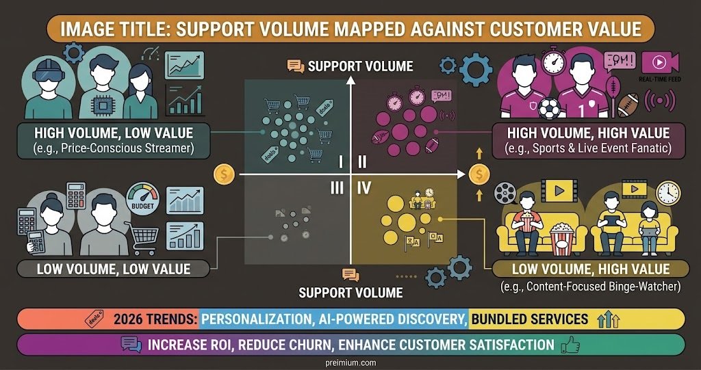 Support Volume Mapped Against Customer Value