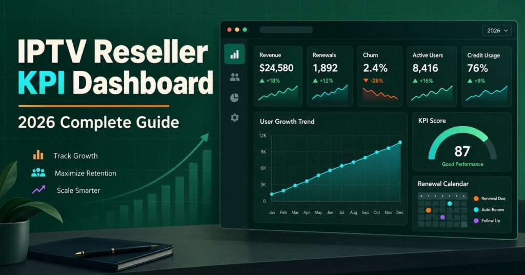 IPTV Reseller KPI Dashboard