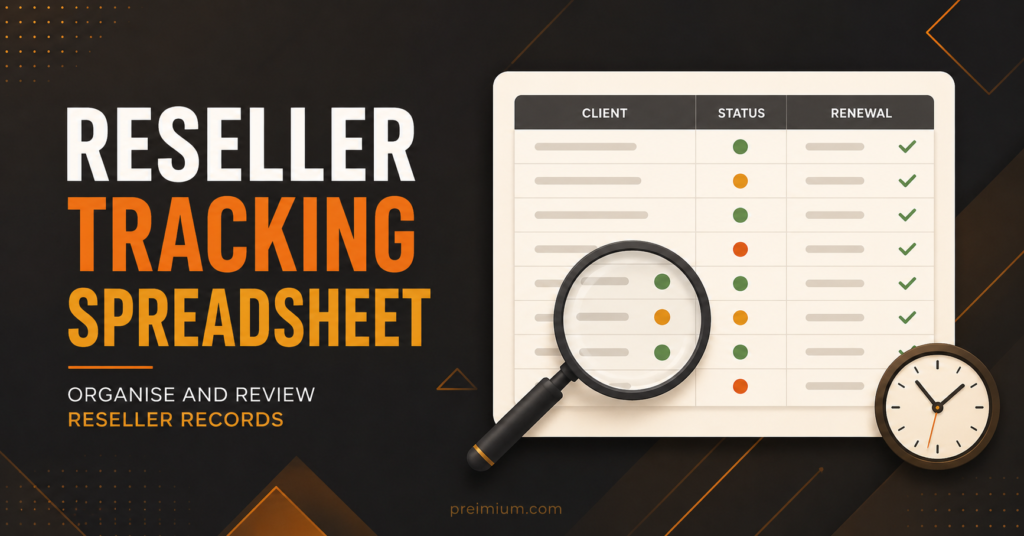 Reseller Tracking Spreadsheet Concept