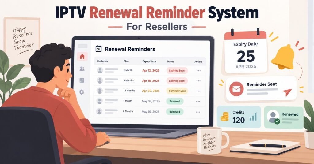 IPTV Renewal Reminder System for Resellers